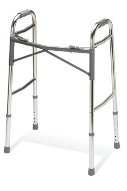 Heavy-Duty Two-Button Folding Walkers, inside width 16.5 inch