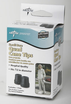 Quad Cane Tips, Black [CASE of 6]